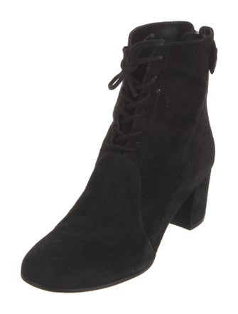 Gianvito Rossi Suede Lace-Up Boots