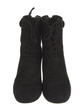Gianvito Rossi Suede Lace-Up Boots