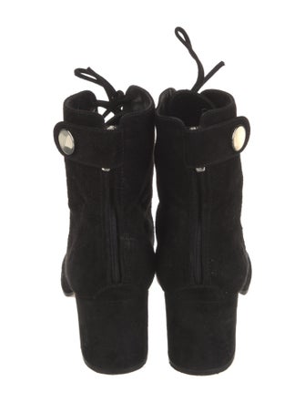 Gianvito Rossi Suede Lace-Up Boots