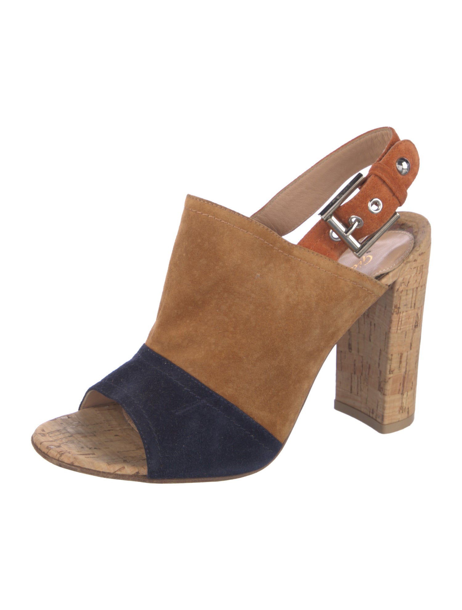 Gianvito Rossi Suede Slingback Sandals