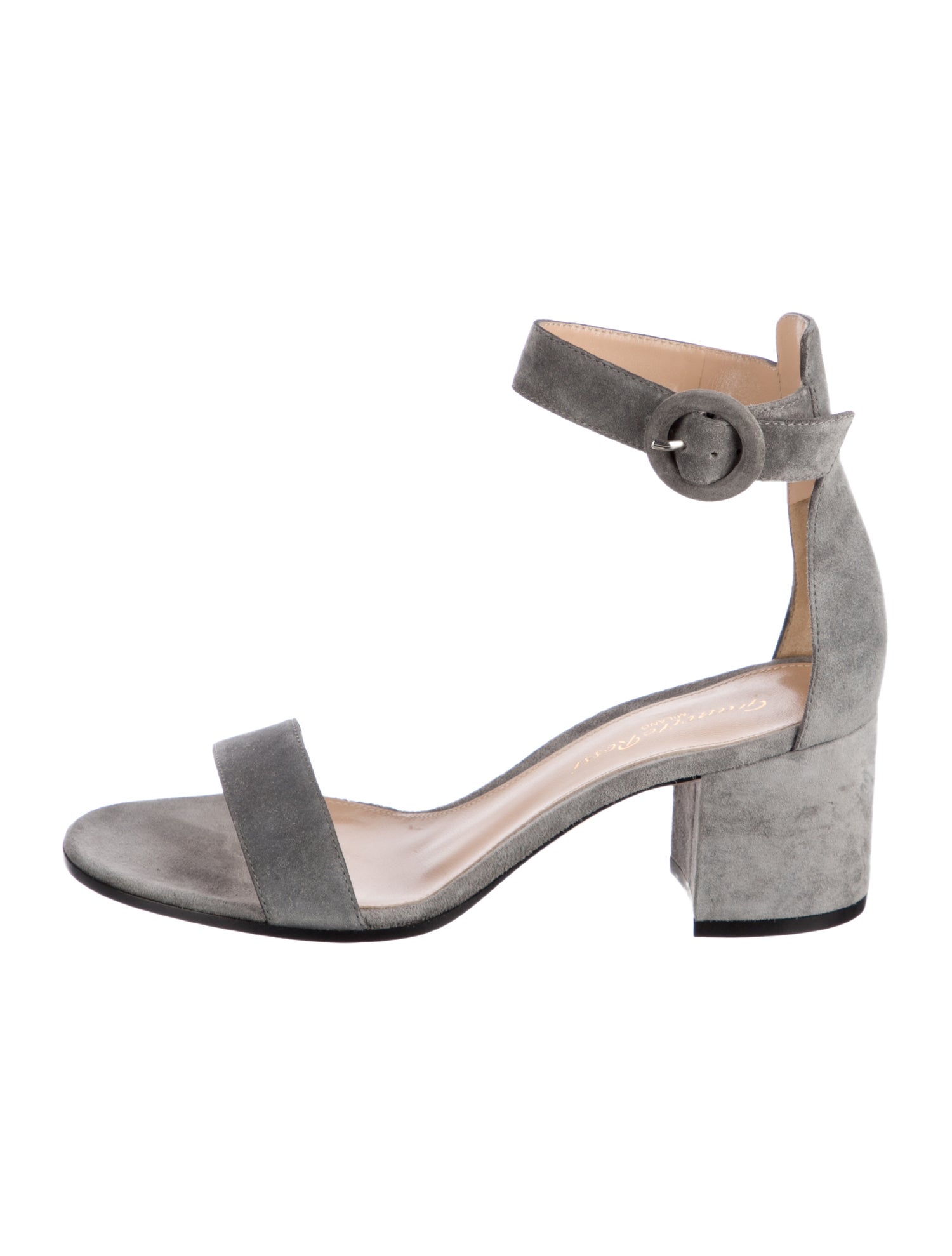 Gianvito Rossi Suede D'Orsay Pumps