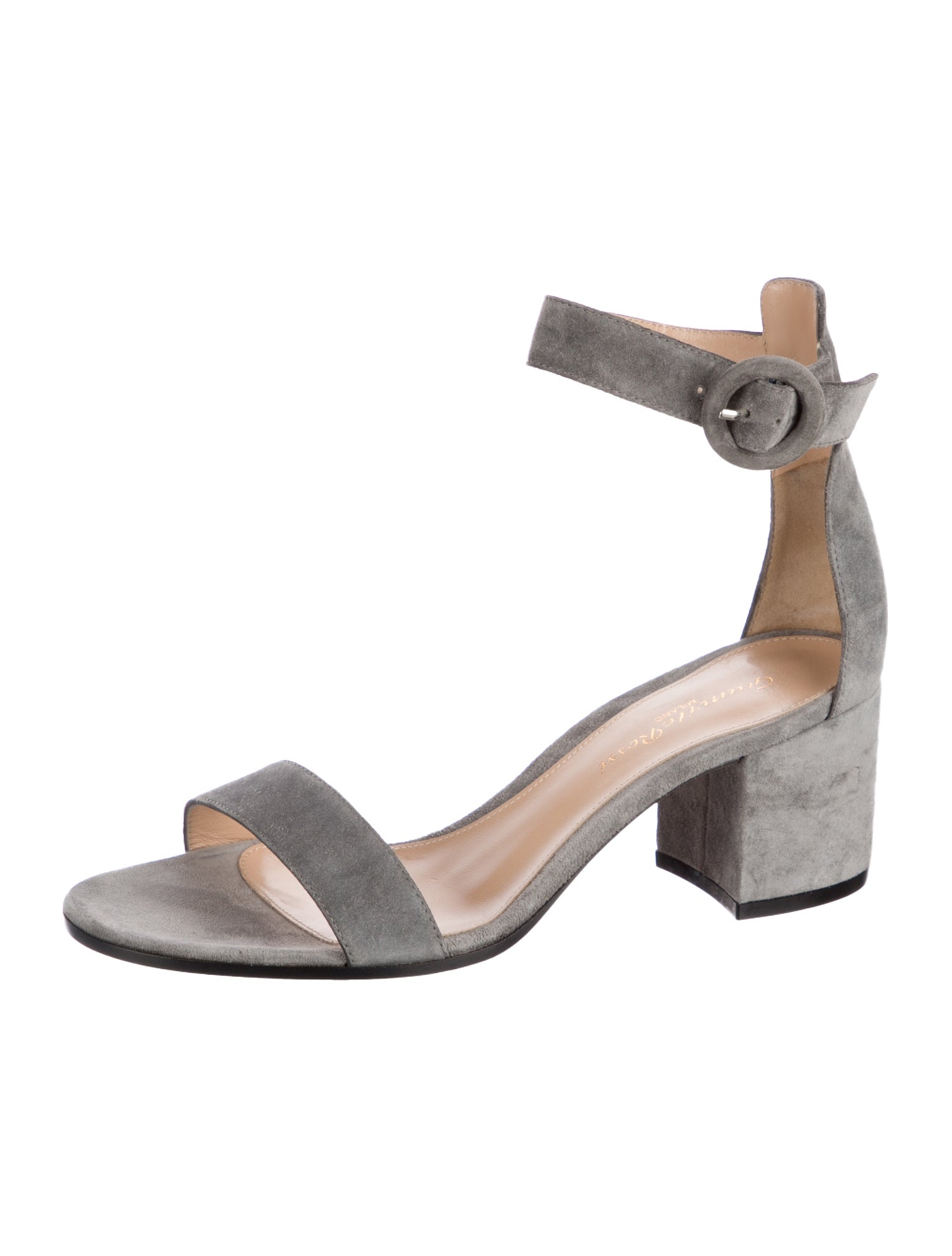 Gianvito Rossi Suede D'Orsay Pumps