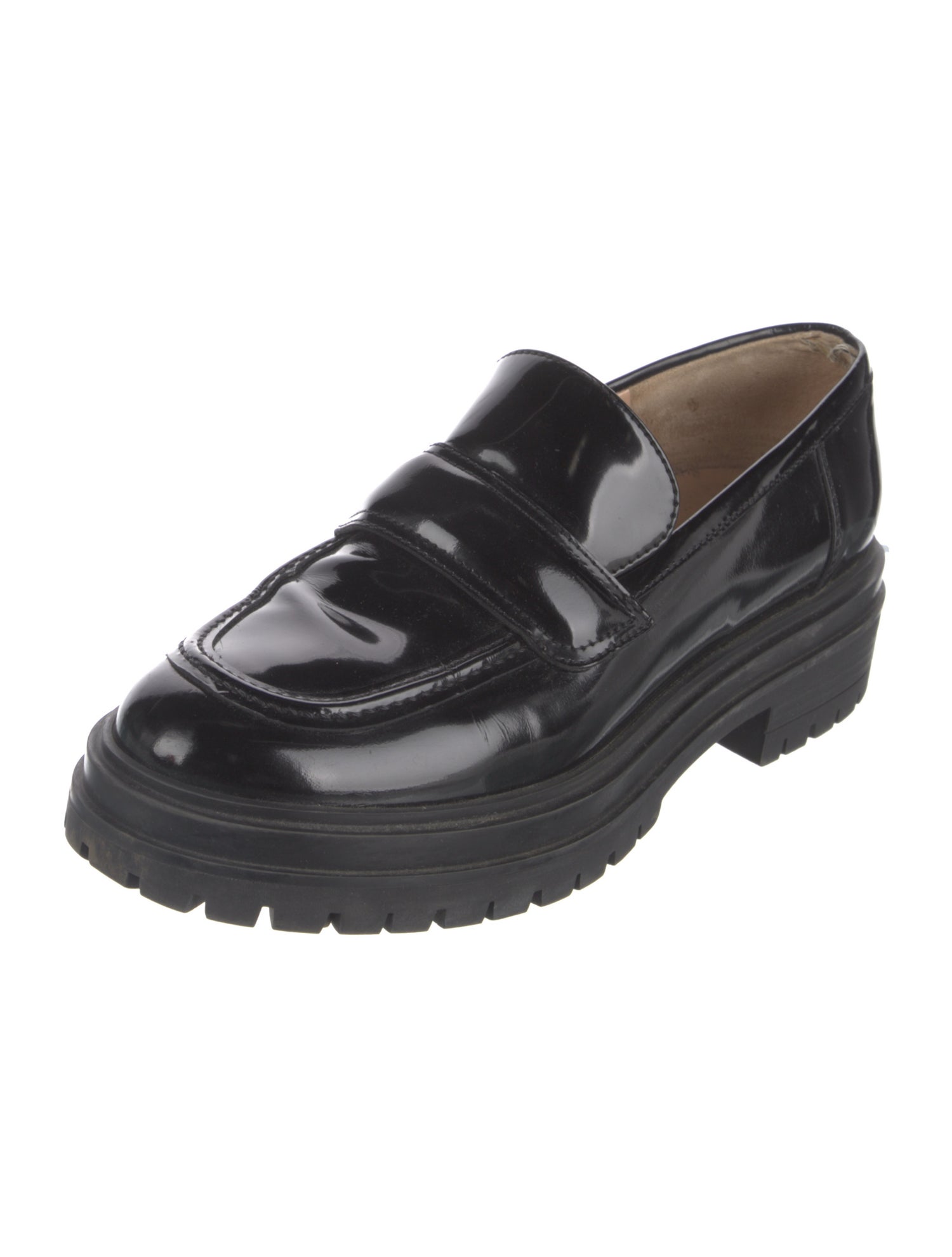 Gianvito Rossi Patent Leather Loafers