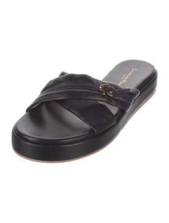 Gianvito Rossi Leather Slides