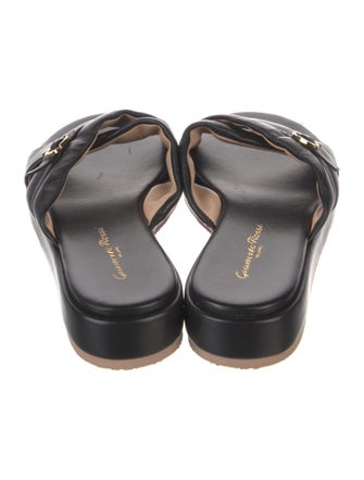 Gianvito Rossi Leather Slides
