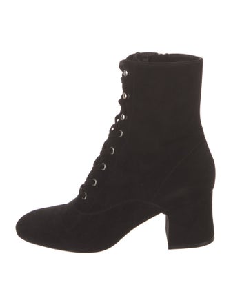 Gianvito Rossi Suede Lace-Up Boots