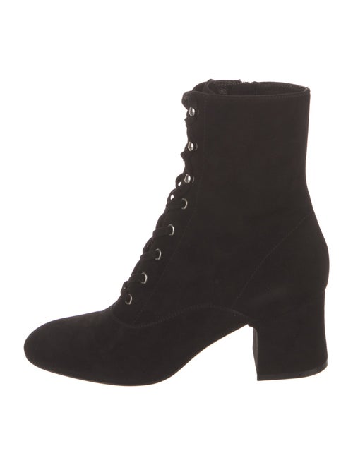 Gianvito Rossi Suede Lace-Up Boots