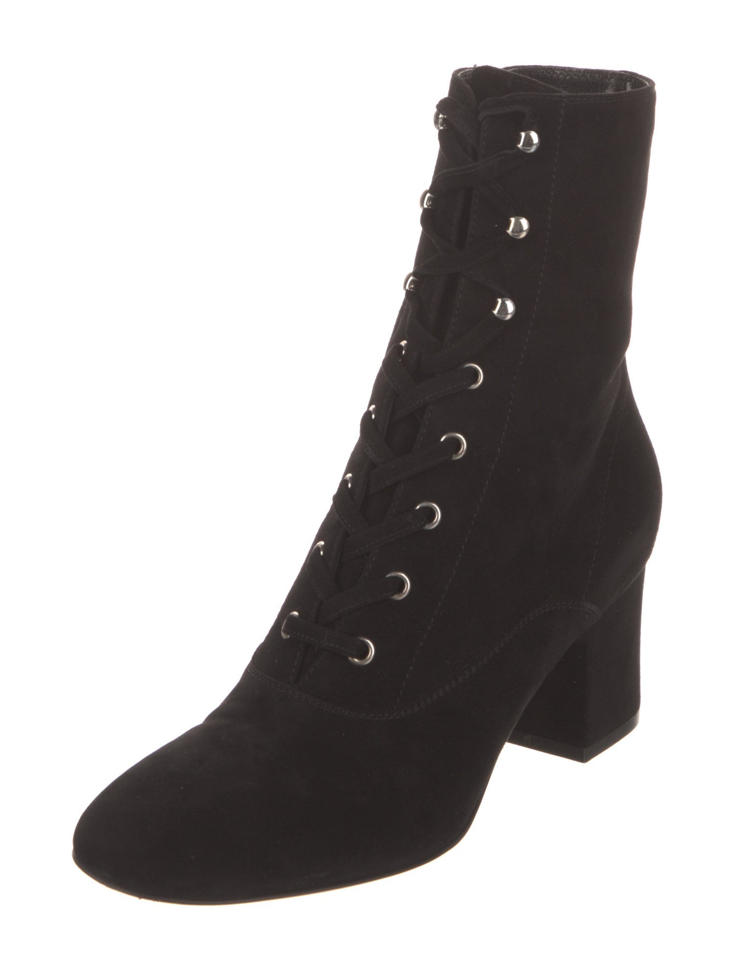 Gianvito Rossi Suede Lace-Up Boots