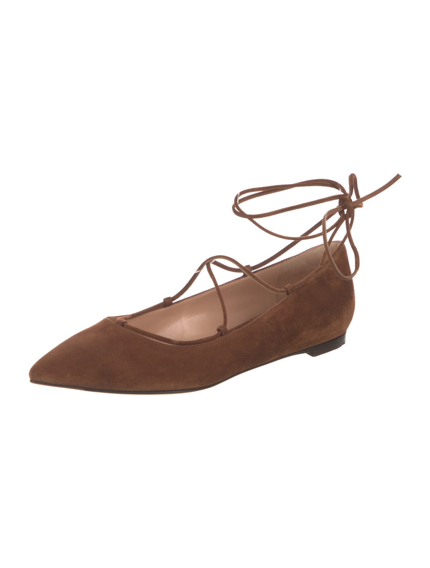 Gianvito Rossi Suede Flats