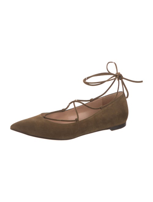 Gianvito Rossi Suede Ballet Flats