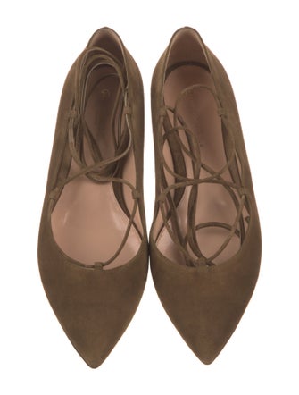 Gianvito Rossi Suede Ballet Flats