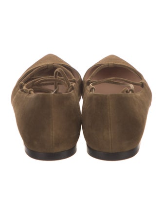 Gianvito Rossi Suede Ballet Flats