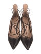 Gianvito Rossi Leather T-Strap Pumps