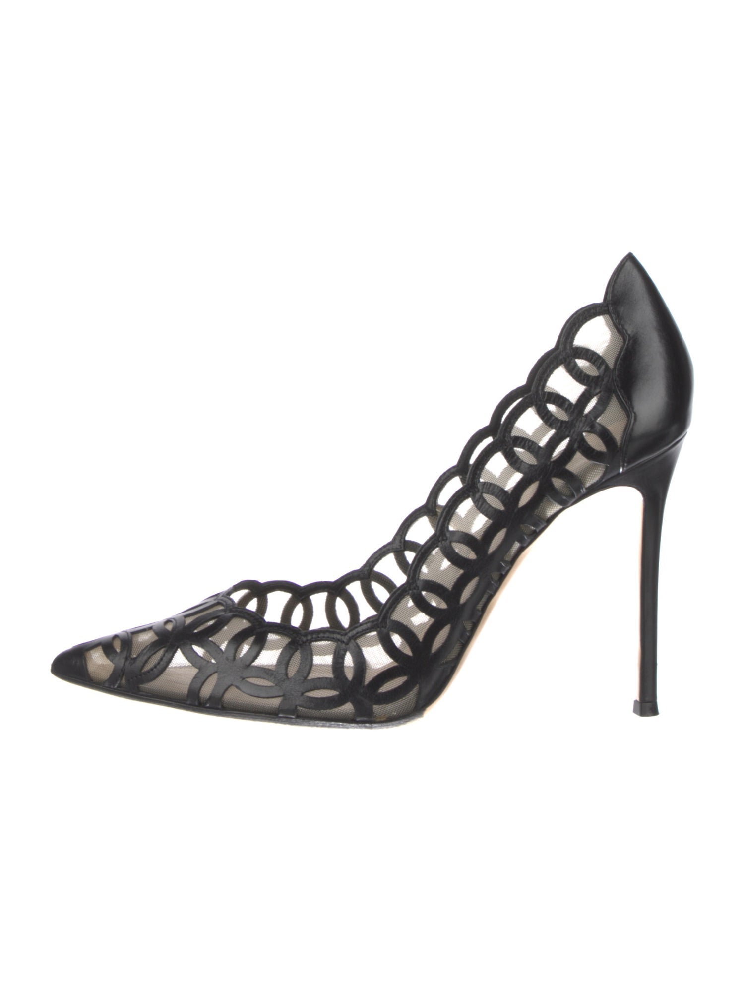 Gianvito Rossi Leather Patterned Pumps