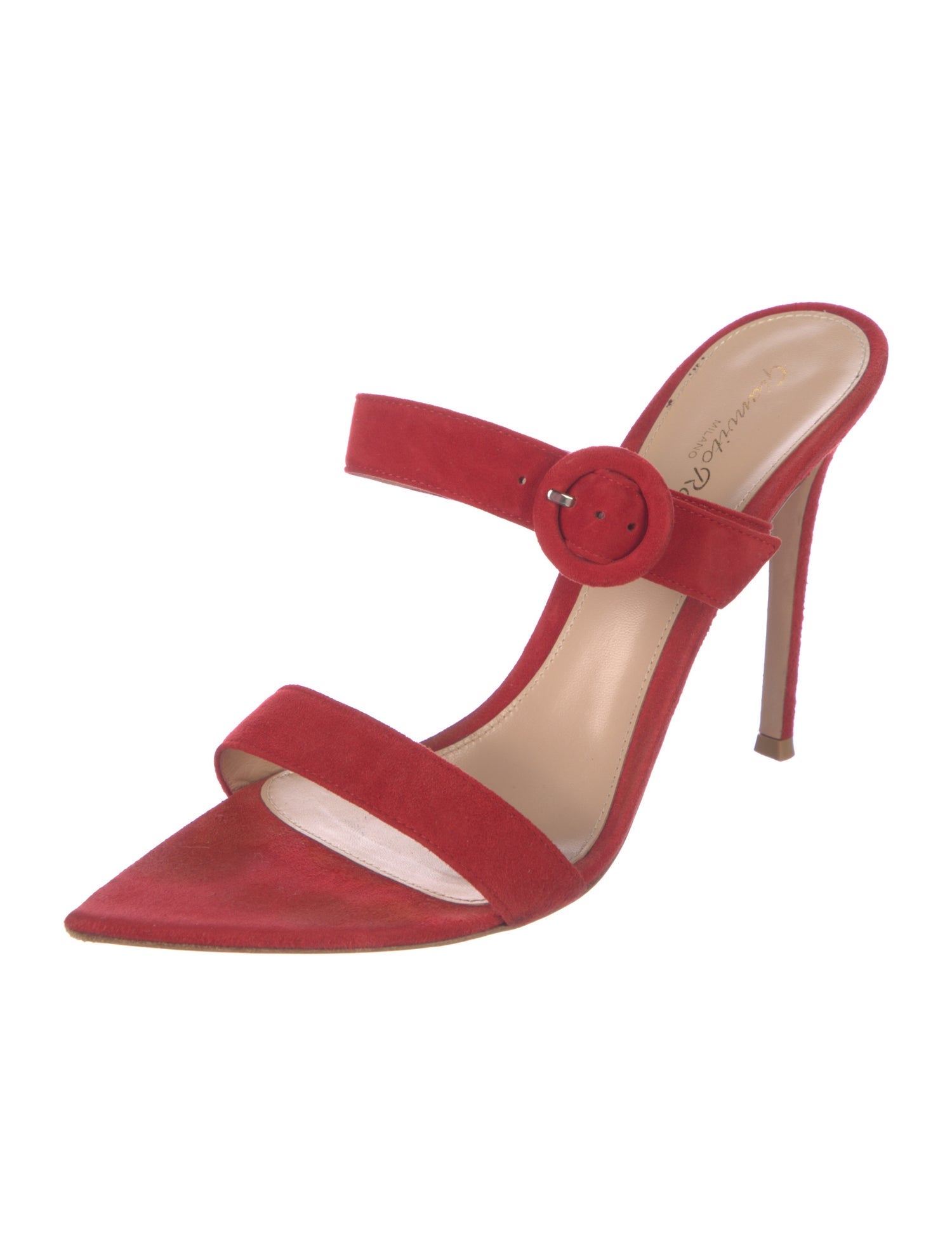 Gianvito Rossi Suede Slides