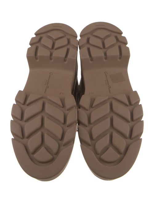 Gianvito Rossi Suede Combat Boots