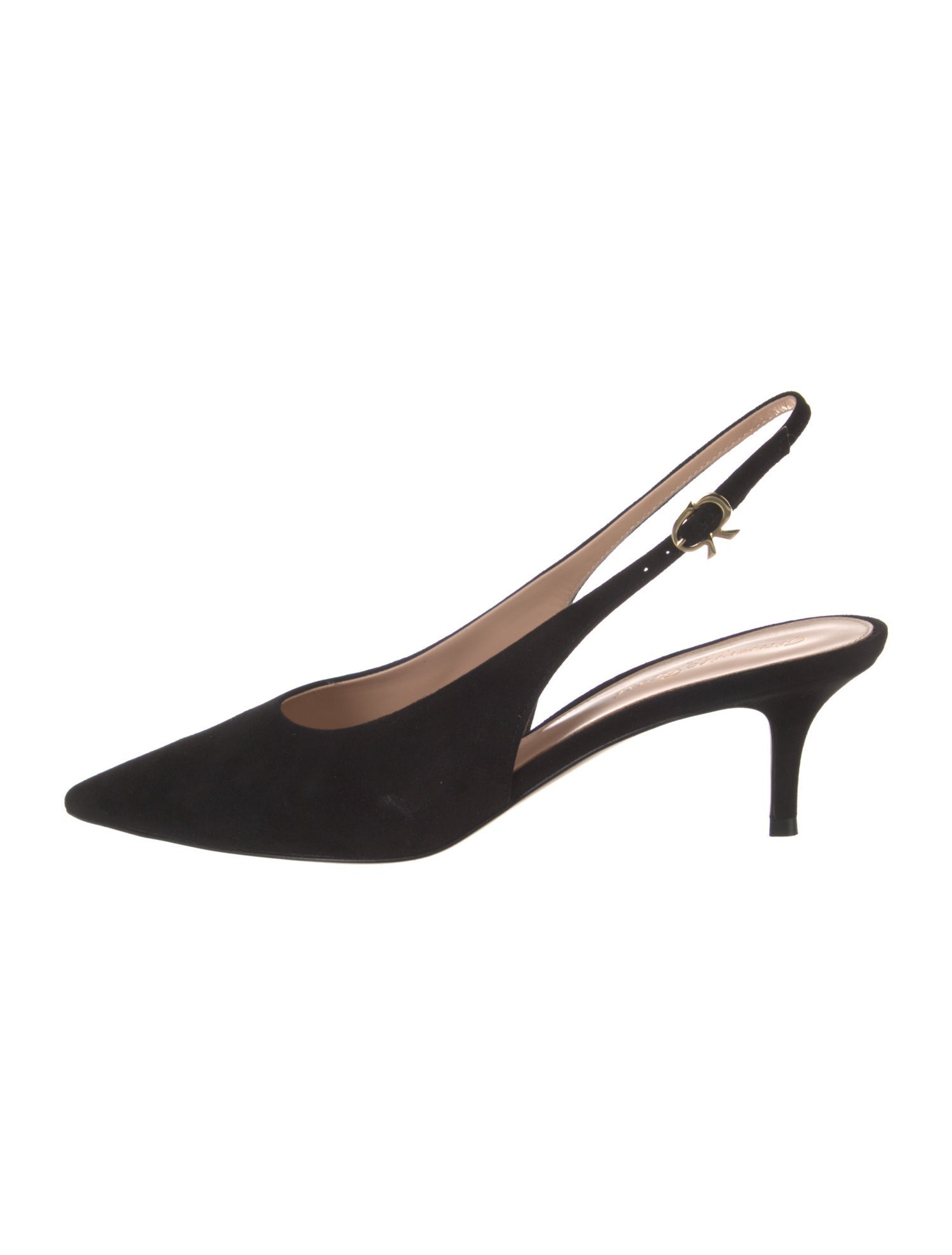 Gianvito Rossi Suede Slingback Pumps w/ Tags