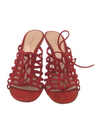 Gianvito Rossi Suede Slides