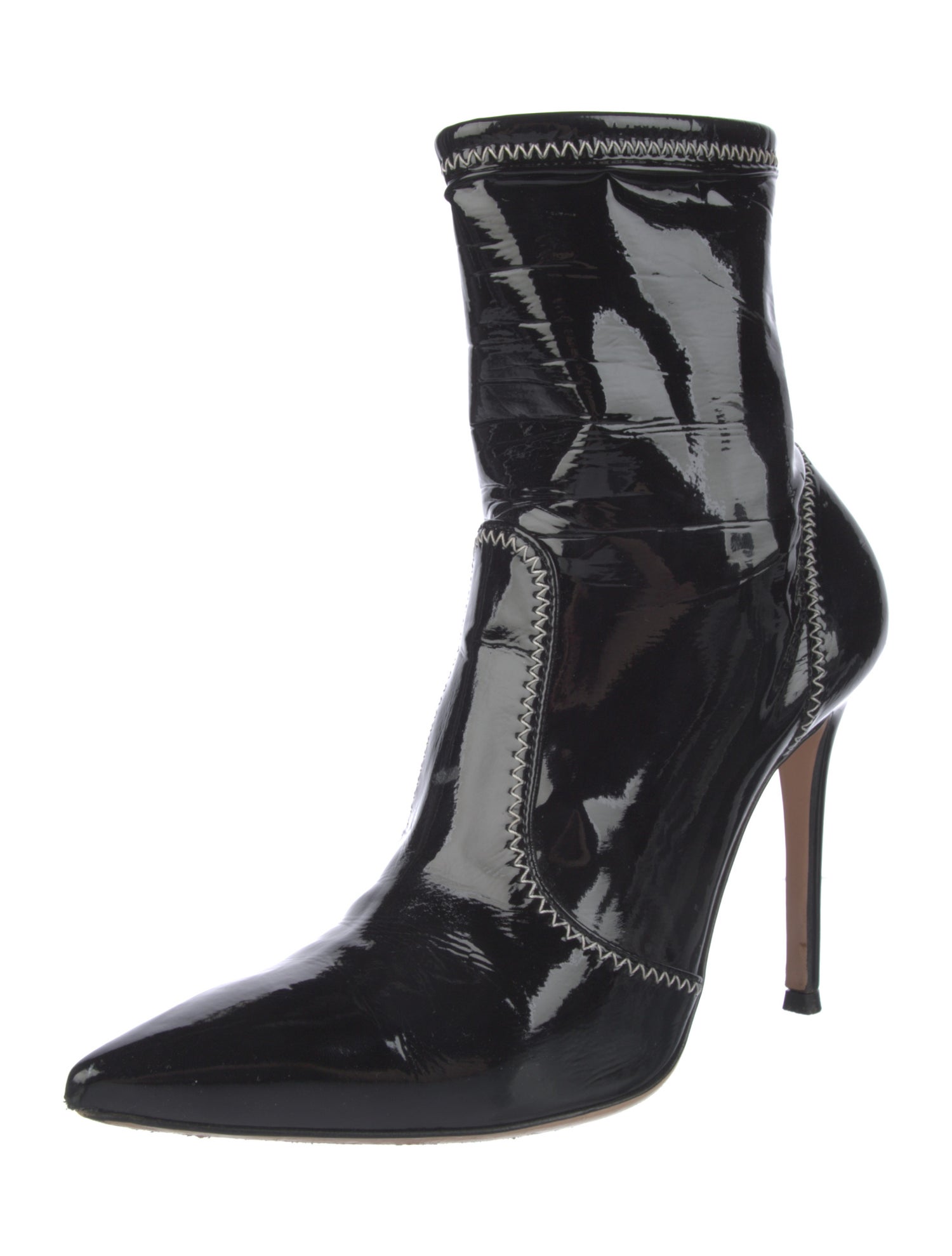 Gianvito Rossi Patent Leather Sock Boots