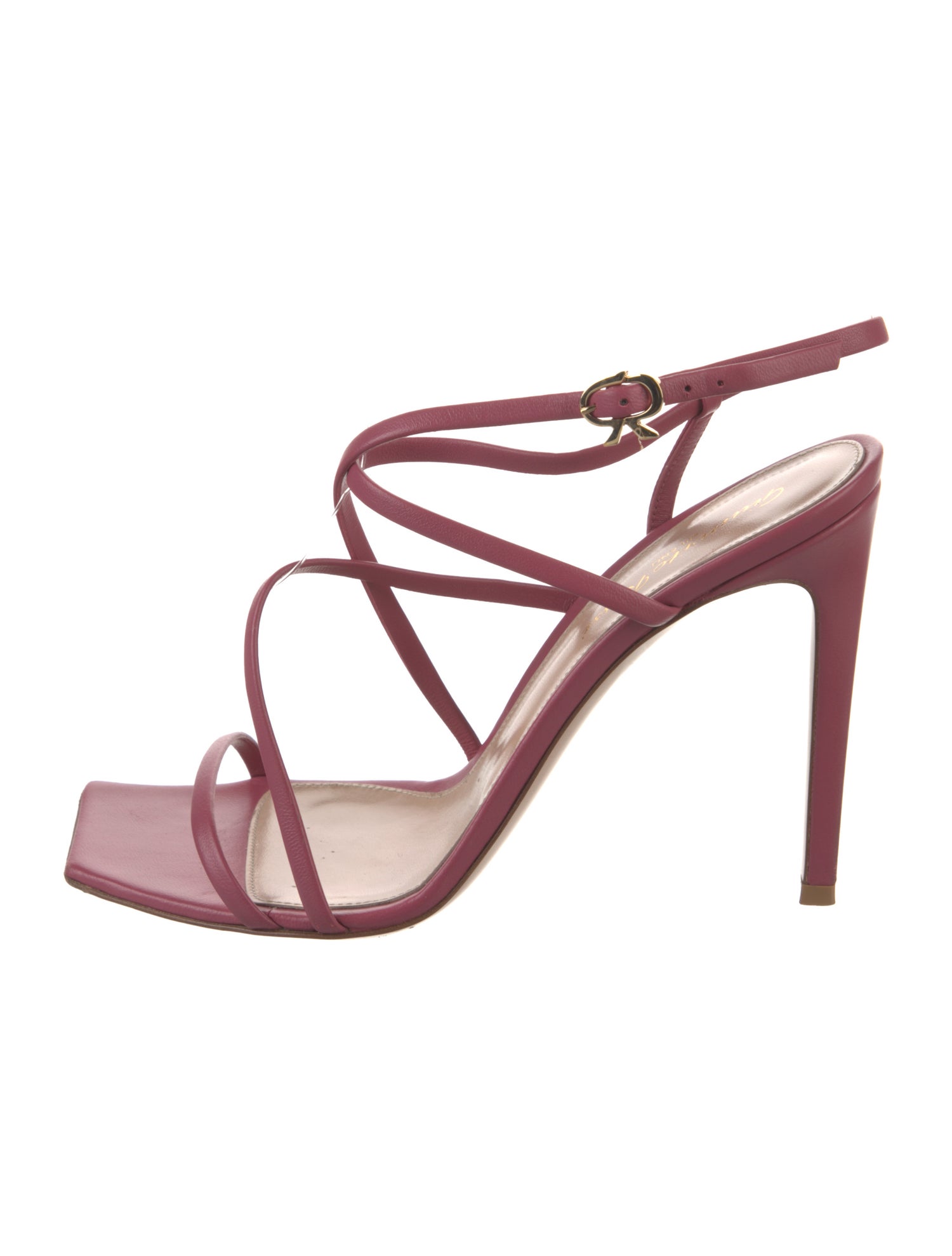 Gianvito Rossi Leather Slingback Sandals