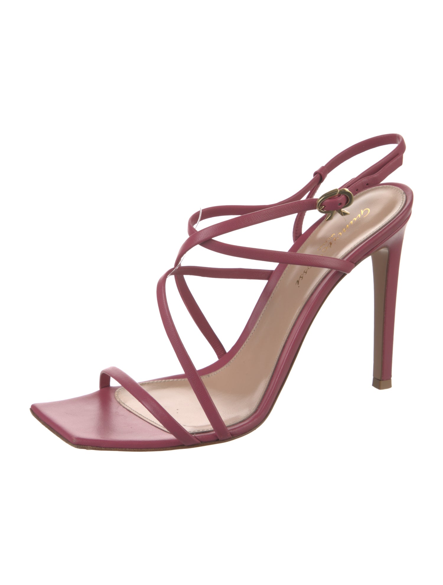 Gianvito Rossi Leather Slingback Sandals