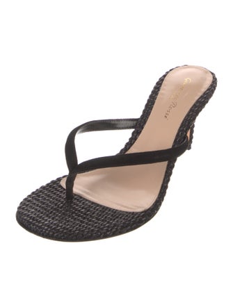 Gianvito Rossi Suede Slides