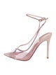 Gianvito Rossi PVC Crystal Embellishments Slingback Sandals