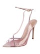 Gianvito Rossi PVC Crystal Embellishments Slingback Sandals
