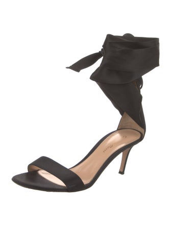 Gianvito Rossi Satin Sandals