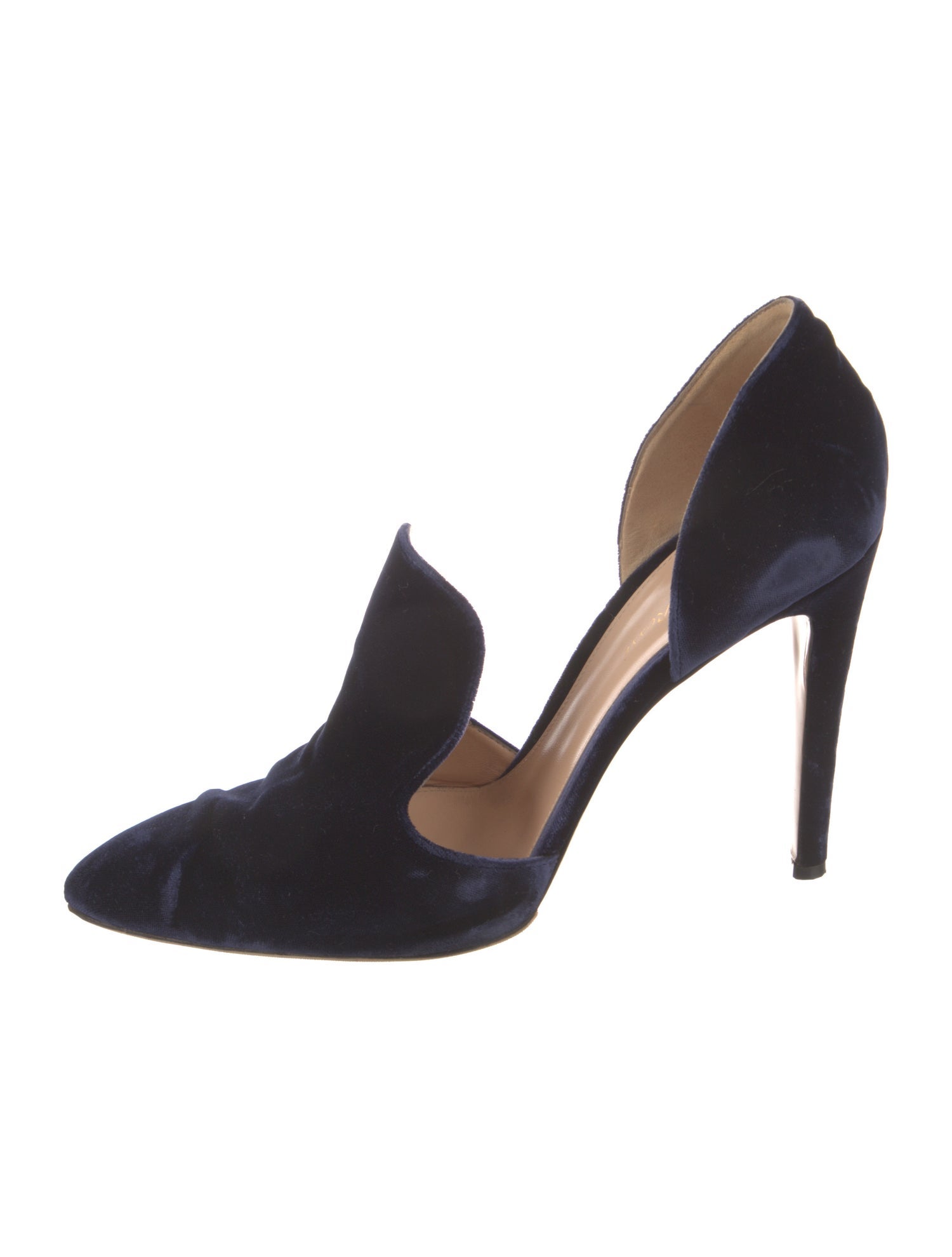 Gianvito Rossi Velvet D'Orsay Pumps