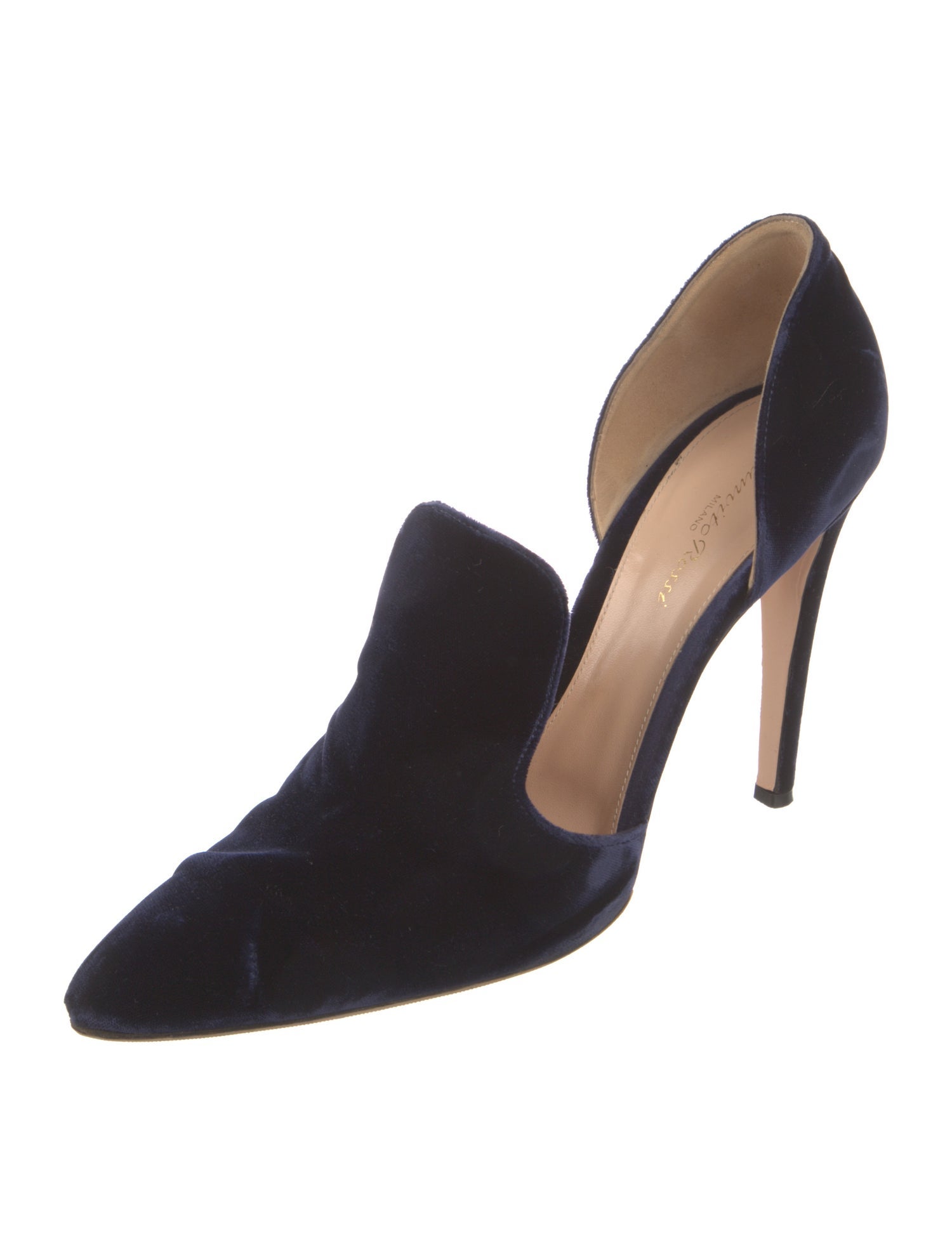 Gianvito Rossi Velvet D'Orsay Pumps