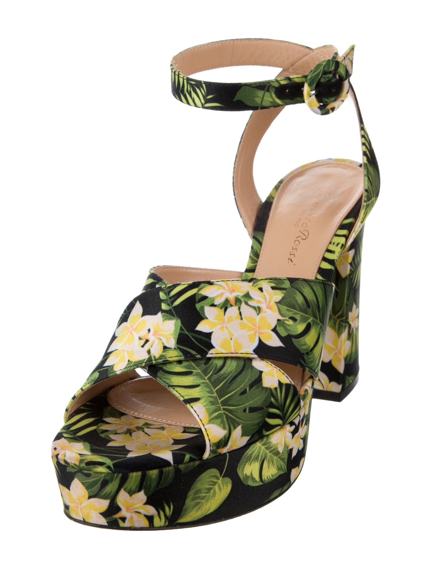 Gianvito Rossi Floral Print Sandals
