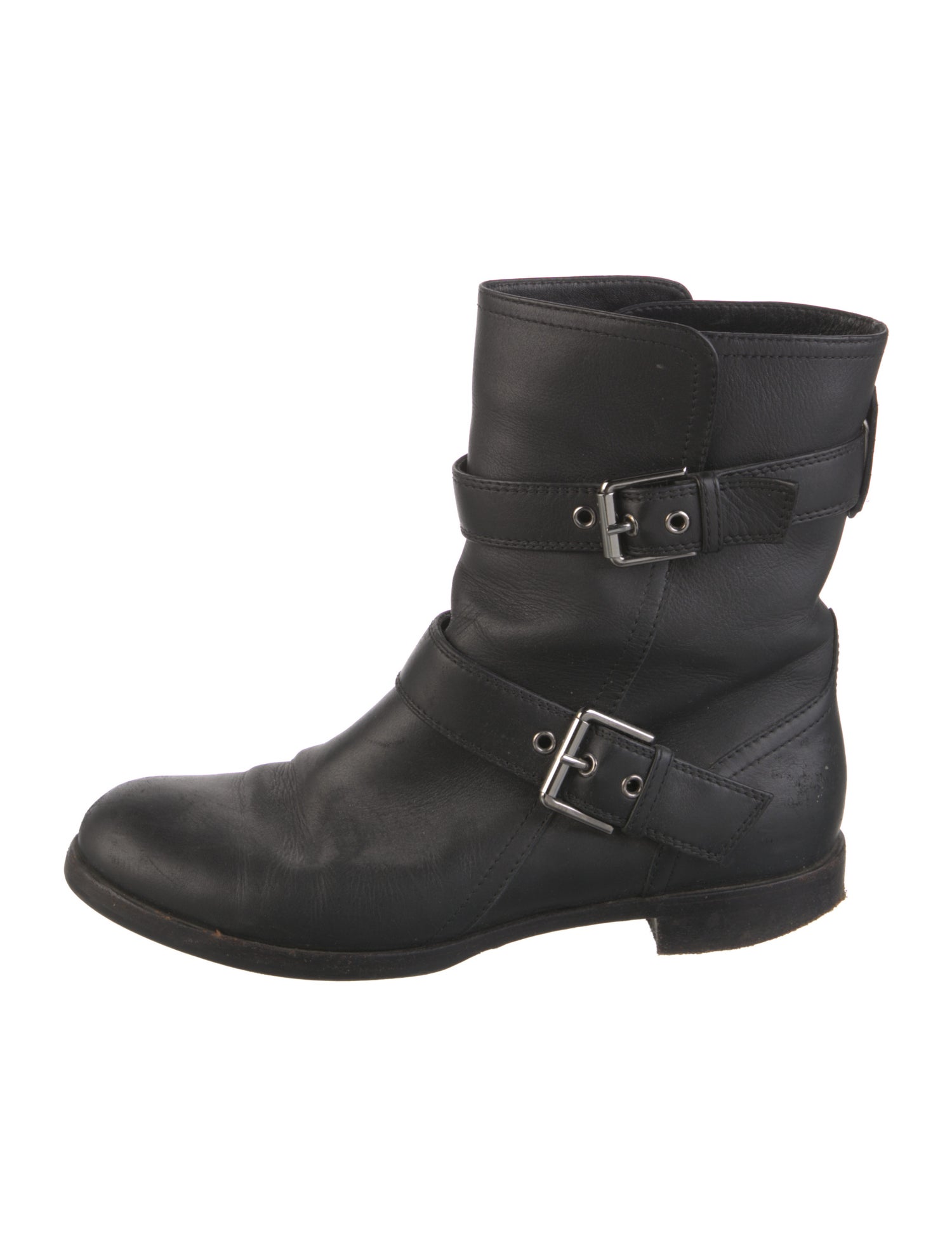 Gianvito Rossi Leather Moto Boots