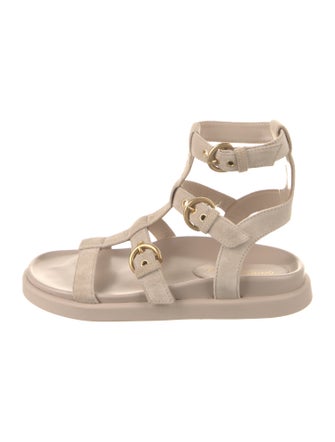 Gianvito Rossi Suede Gladiator Sandals
