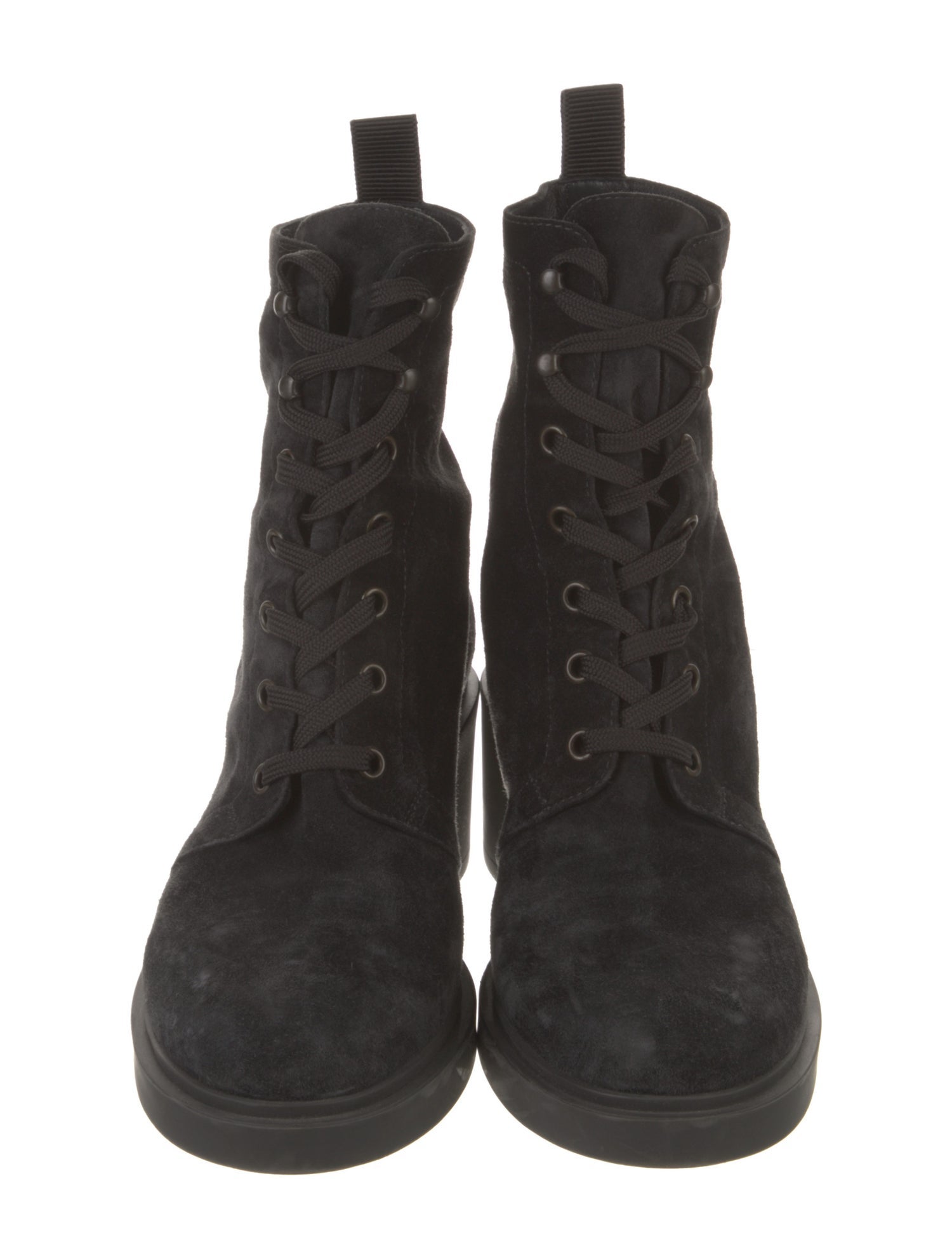 Gianvito Rossi Suede Combat Boots