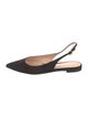 Gianvito Rossi Suede Slingback Flats