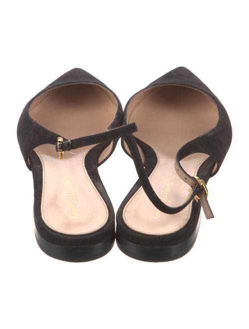 Gianvito Rossi Suede Slingback Flats