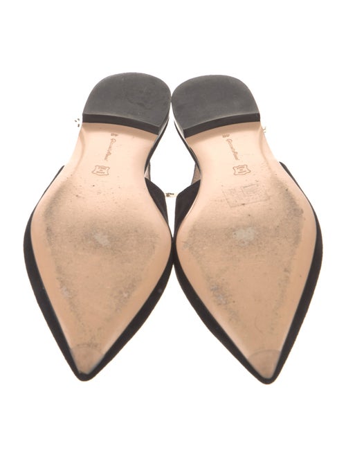 Gianvito Rossi Suede Slingback Flats
