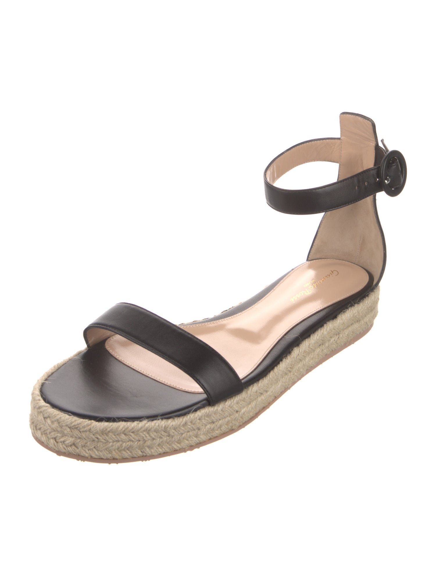 Gianvito Rossi Leather Espadrilles