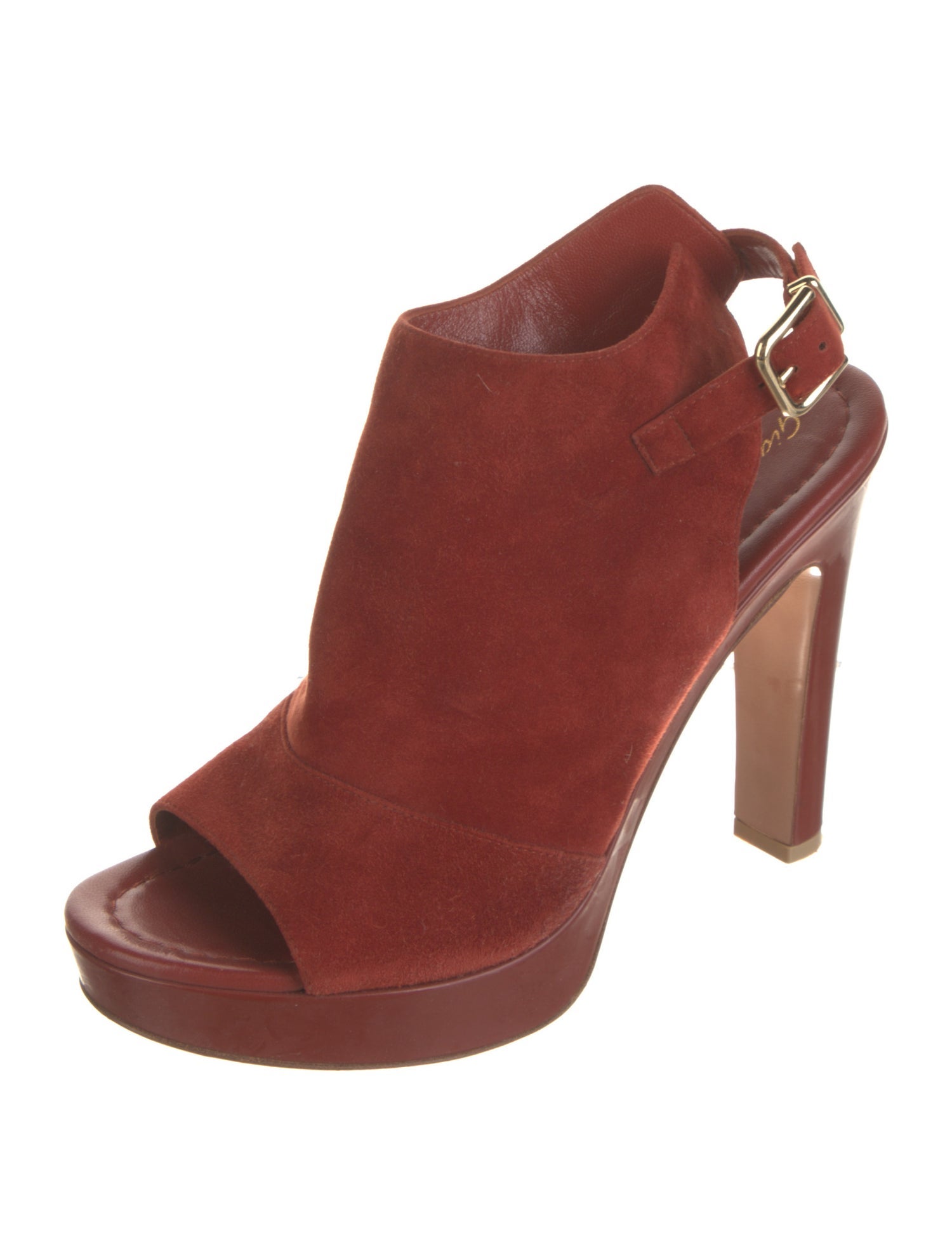 Gianvito Rossi Suede Slingback Pumps