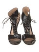 Gianvito Rossi Patent Leather T-Strap Sandals