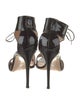 Gianvito Rossi Patent Leather T-Strap Sandals