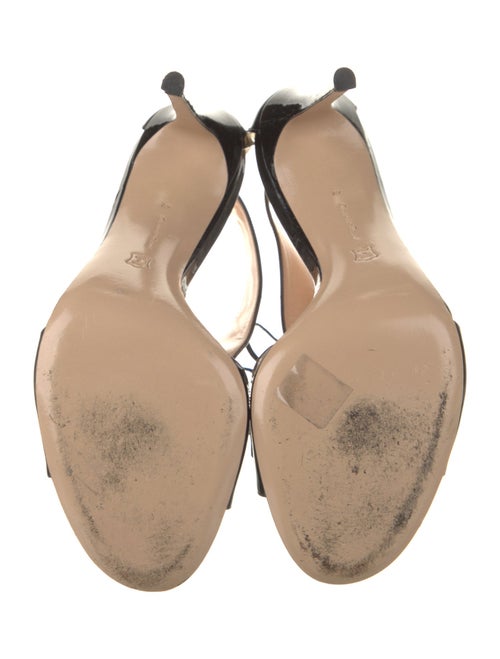 Gianvito Rossi Patent Leather T-Strap Sandals