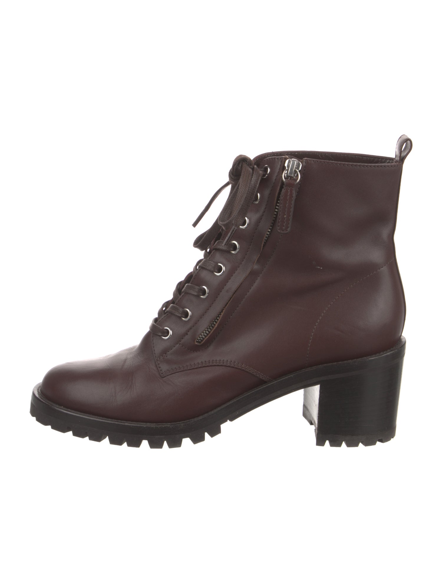 Gianvito Rossi Leather Combat Boots
