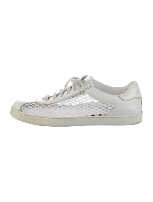 Gianvito Rossi Leather Mesh Accents Sneakers