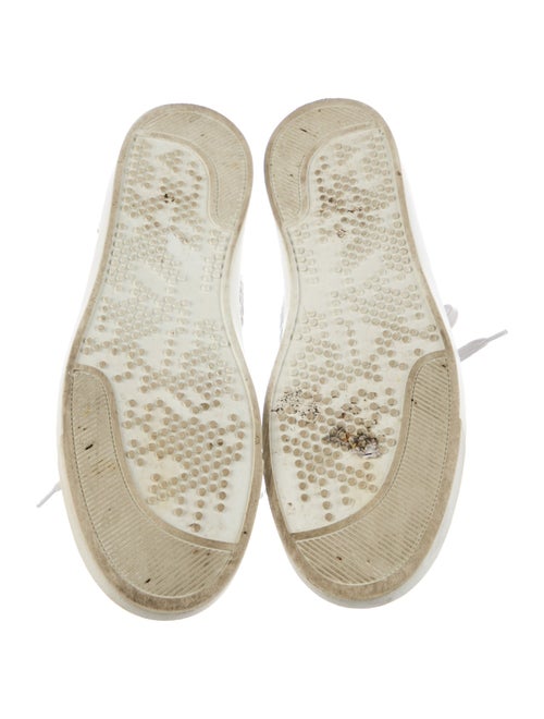 Gianvito Rossi Leather Mesh Accents Sneakers