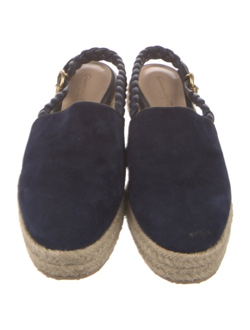 Gianvito Rossi Suede Colorblock Pattern Espadrilles