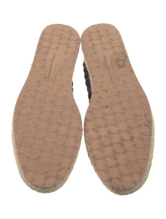 Gianvito Rossi Suede Colorblock Pattern Espadrilles