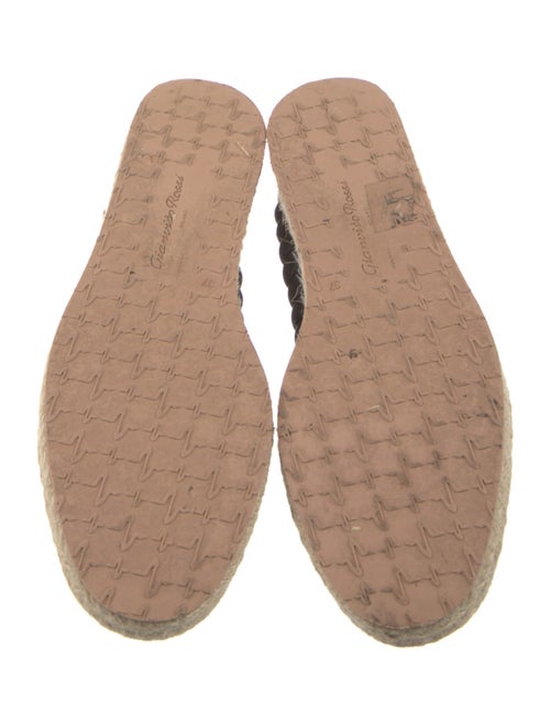 Gianvito Rossi Suede Colorblock Pattern Espadrilles