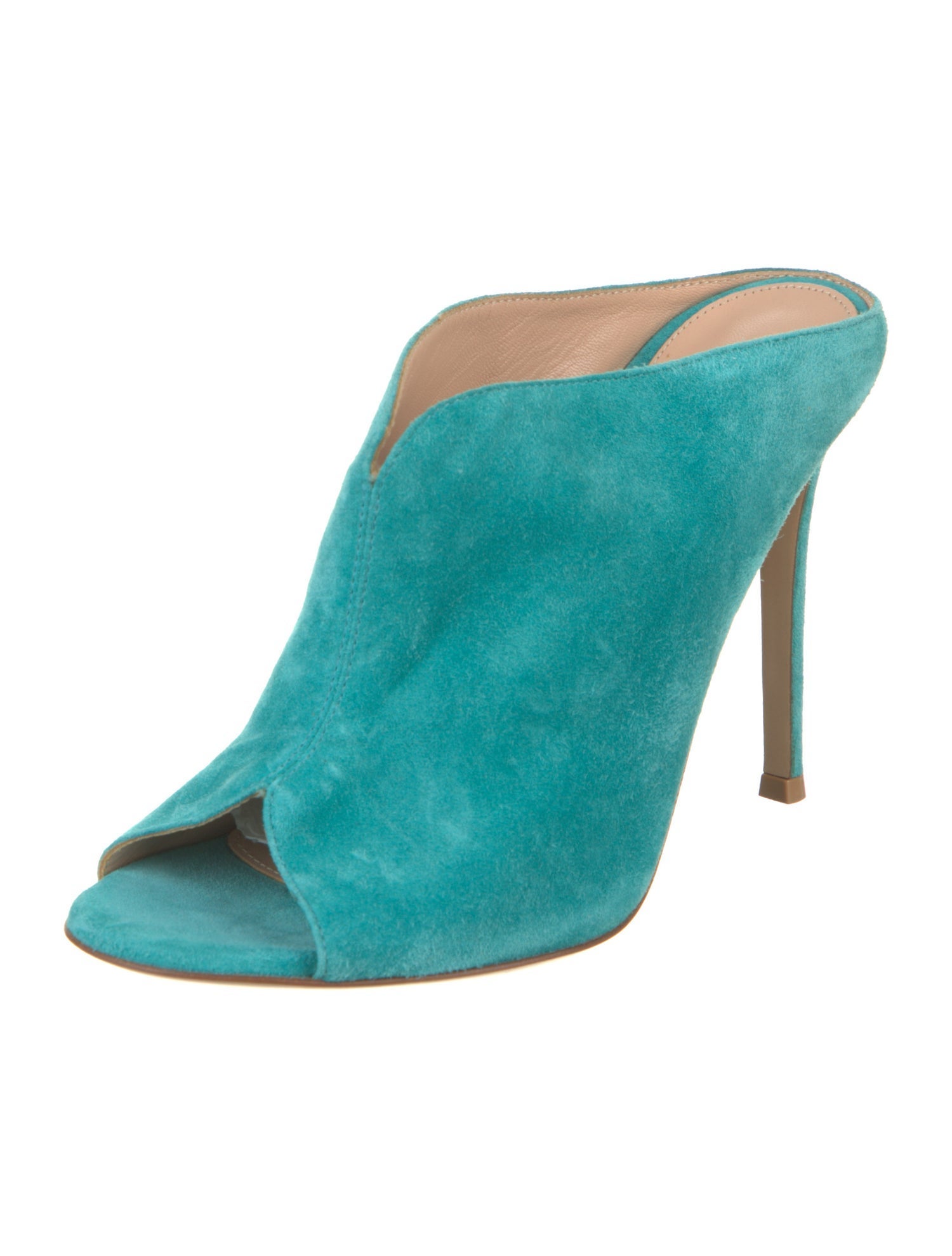 Gianvito Rossi Suede Slides